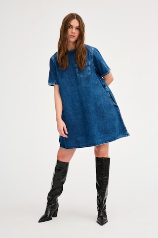 My Essential Wardrobe Jurk 'Malo' in Blauw: voorkant