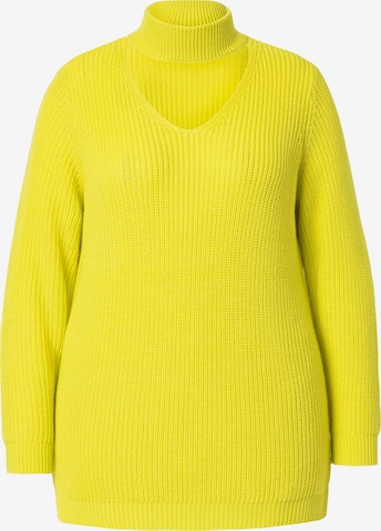 MIAMODA Sweater in Yellow: front