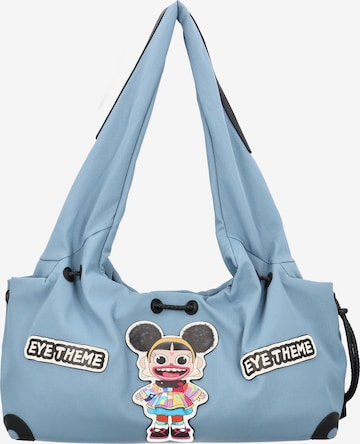 myMo Pop - Bolso de hombro 'Eyetheme' en azul: frente