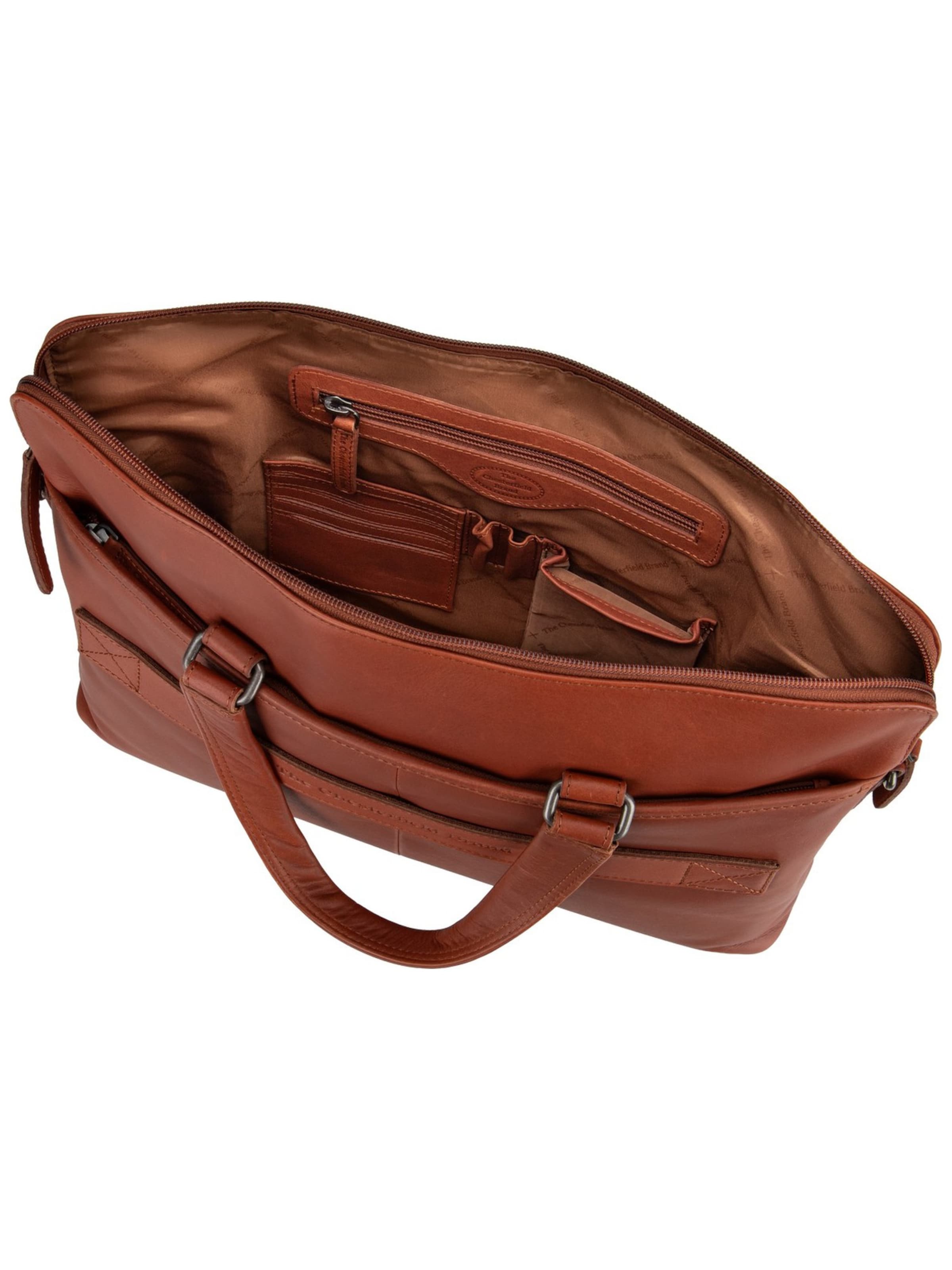 The Chesterfield Brand Document Bag 'Elvas' in Brown