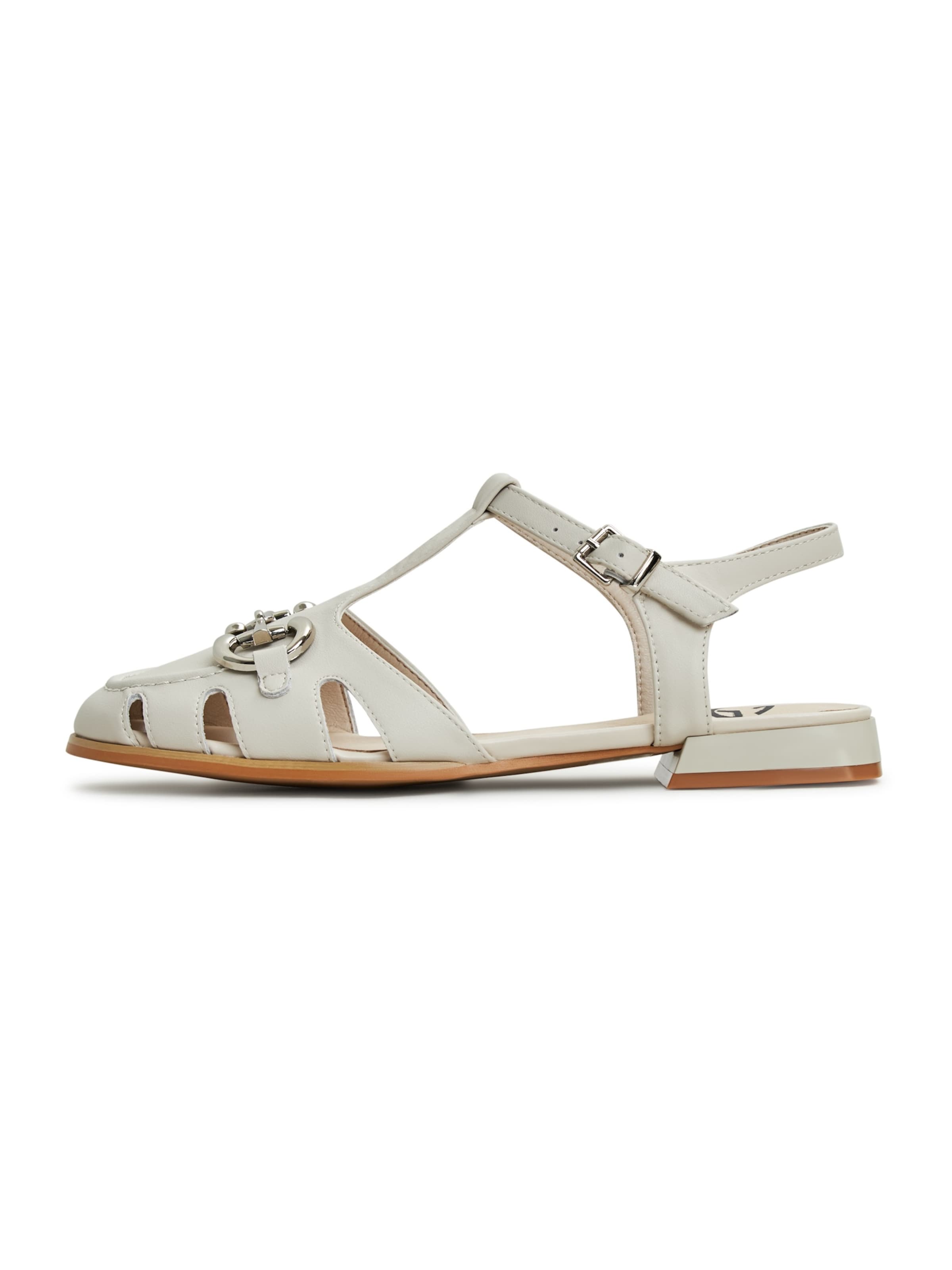 CESARE GASPARI Sandale in Beige: Vorderseite