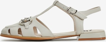 Sandales CESARE GASPARI en beige : devant