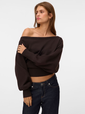 VERO MODA Pullover 'VMPolly' in Braun: Vorderseite