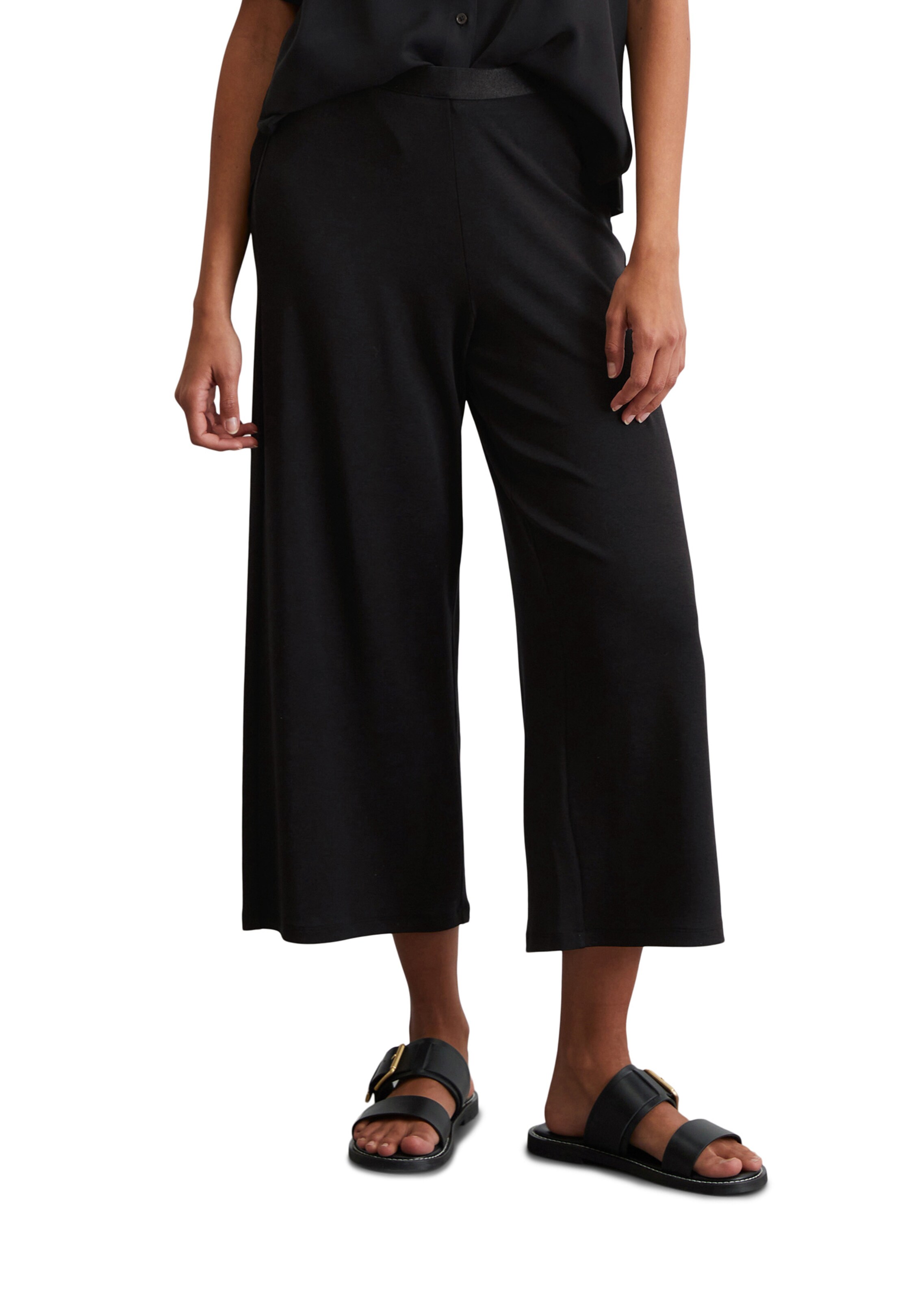 Marc O'Polo Regular Broek in Zwart: voorkant