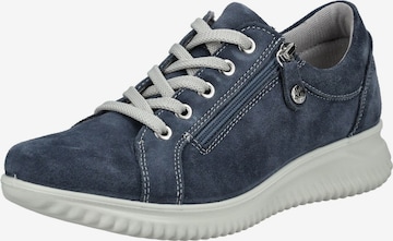 Baskets basses IMAC en bleu : devant