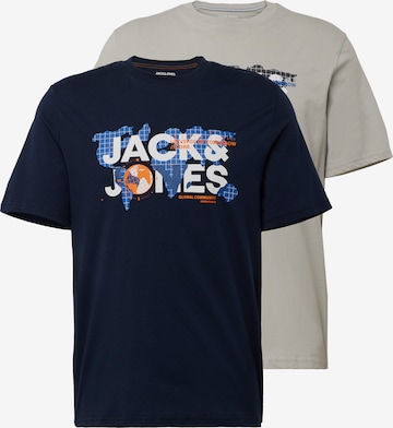 JACK & JONES Tričko 'DUST' – modrá: přední strana