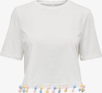 T-shirt 'FILIPPA' ONLY en blanc : devant