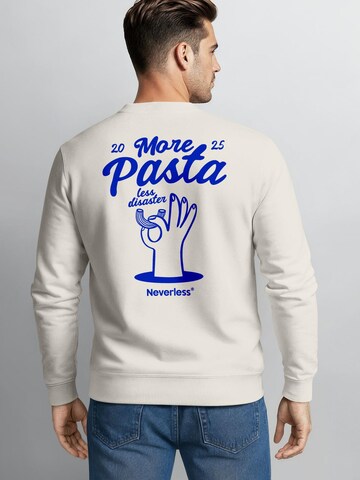 Neverless Sweatshirt 'More Pasta'‌‌‌‌‌‌‌‌‌‌ in Beige