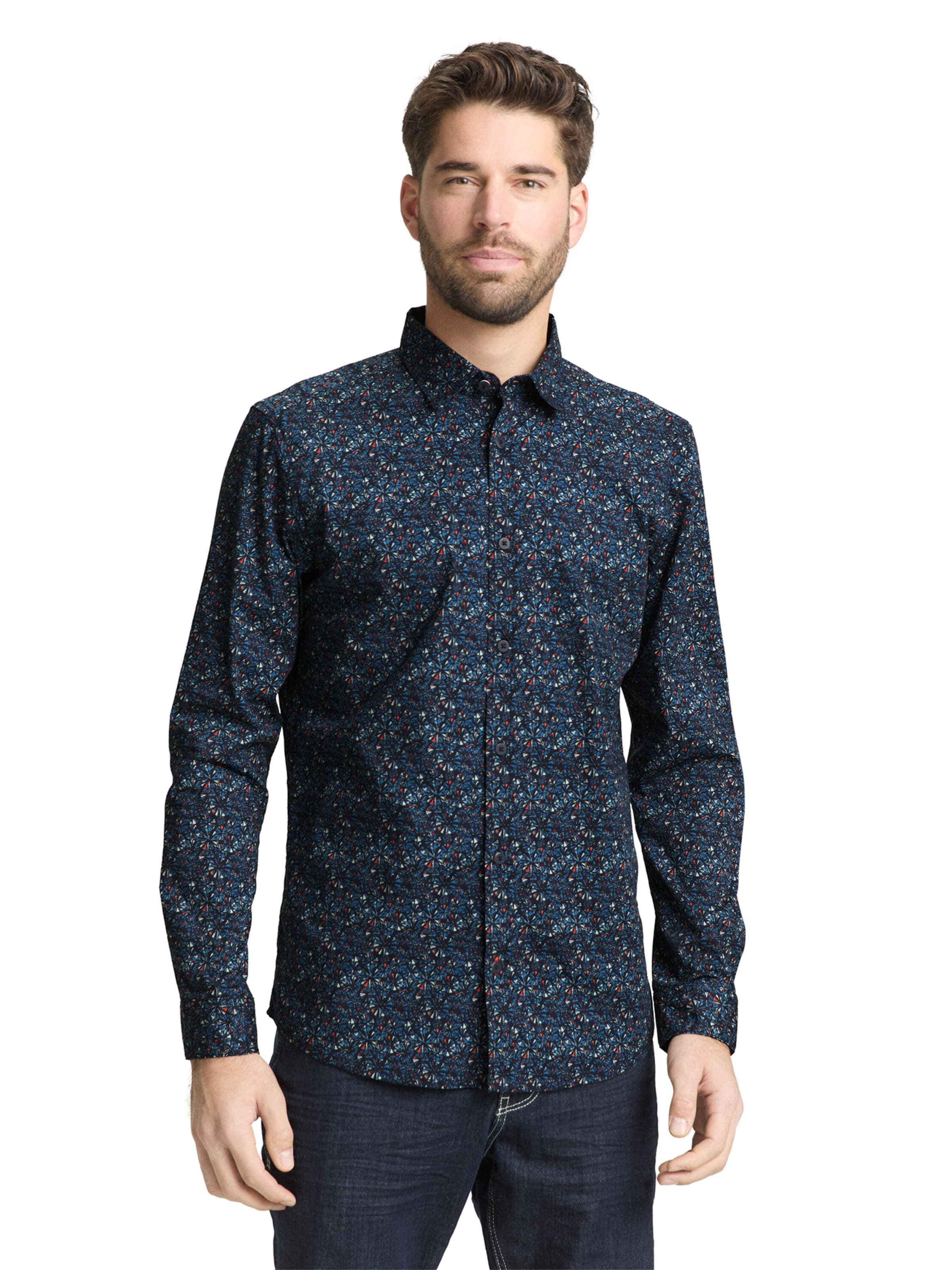 TOM TAILOR Slim fit Ing - kék: elől