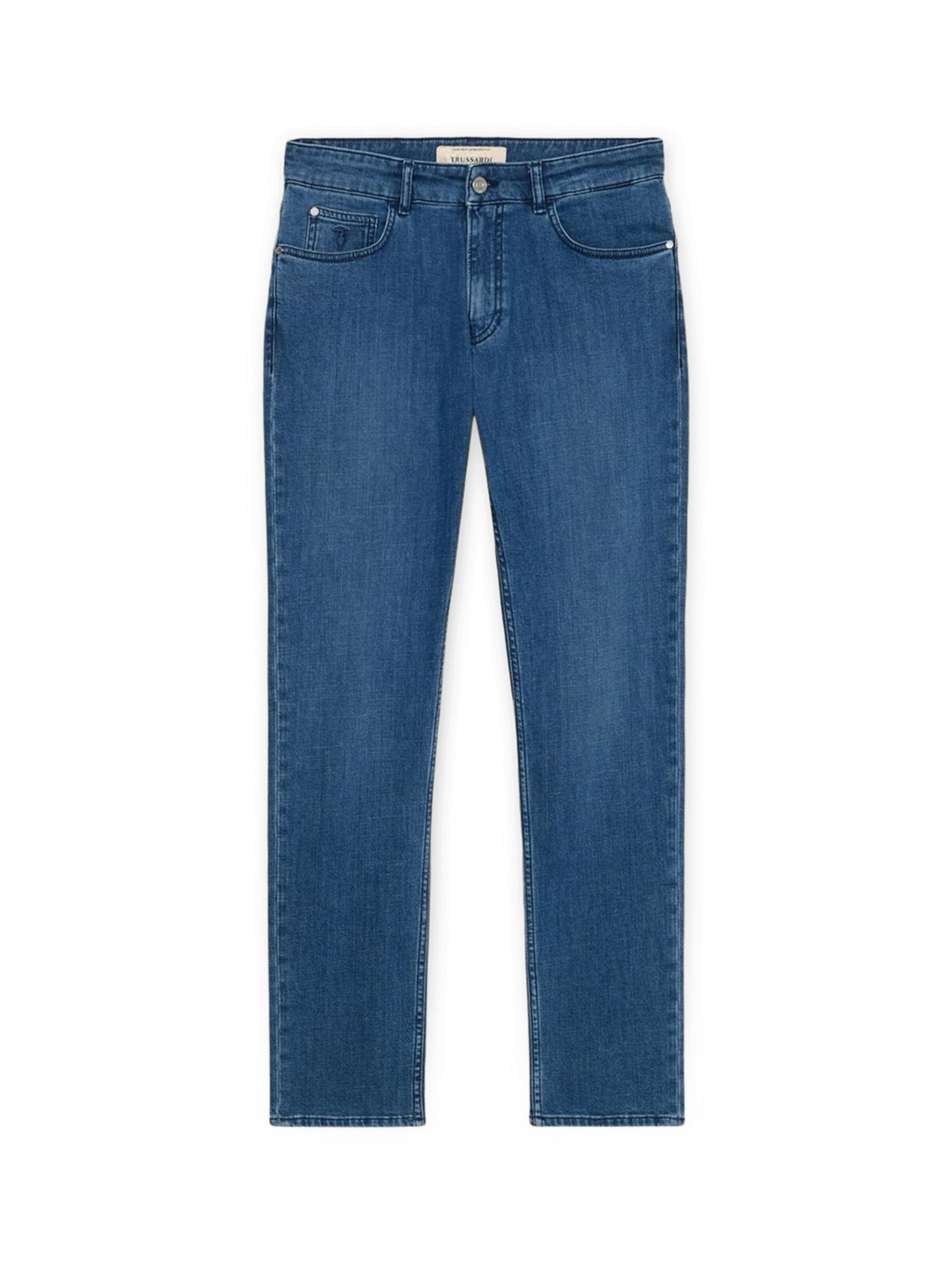 Trussardi - Skinny Vaquero en azul: frente