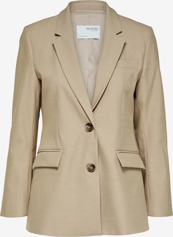 Blazer 'ELIANA' SELECTED FEMME en beige : devant