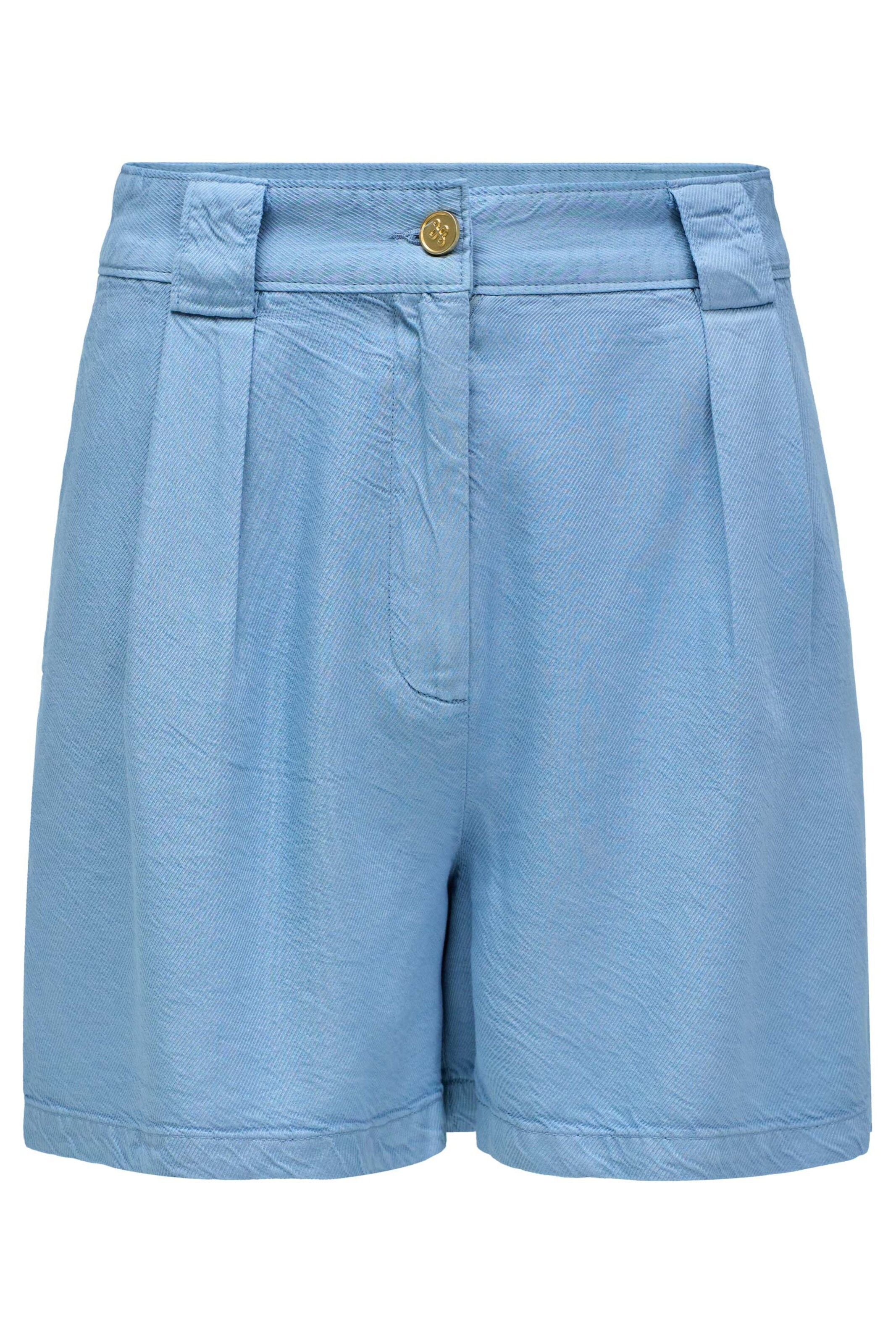 Salsa Jeans Loose fit Trousers with creases in Blue: front
