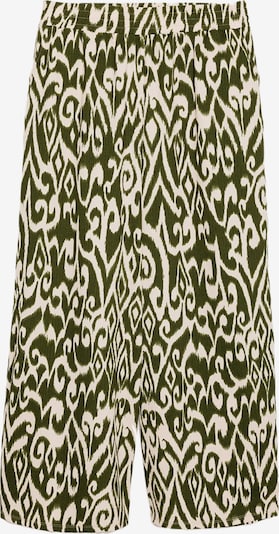 Shape Of You Hose in creme / dunkelgrün, Produktansicht