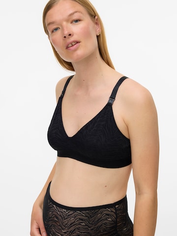 Triangle Soutien-gorge 'MLXILLA' MAMALICIOUS en noir : devant