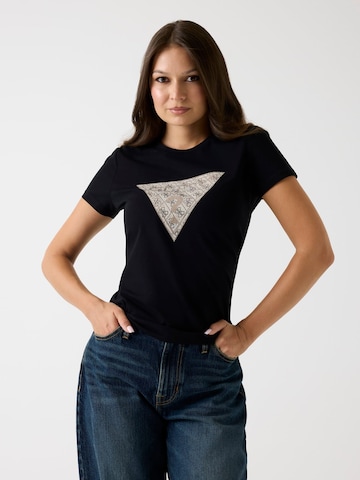 GUESS T-Shirt in Schwarz: Vorderseite