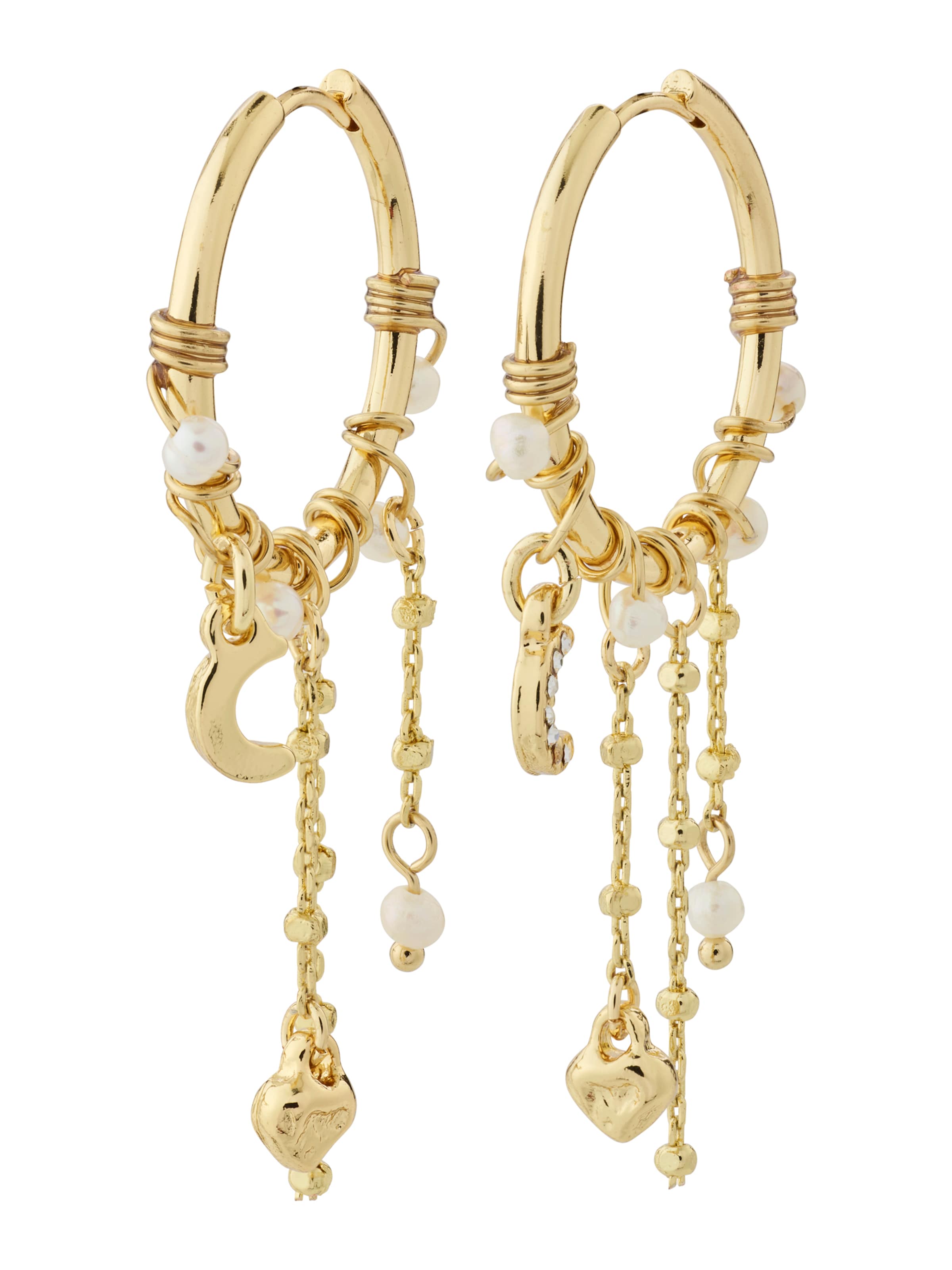 Pilgrim Øreringe 'Arlet' i guld: forside