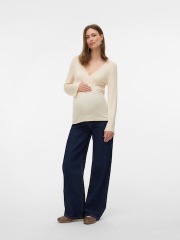MAMALICIOUS Blouse in Beige