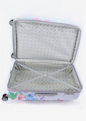 ELLE Suitcase 'Flower' in Mixed colors