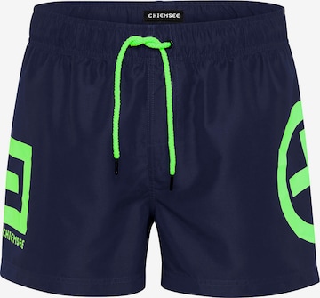 CHIEMSEE Athletic Swim Trunks in Blue: front