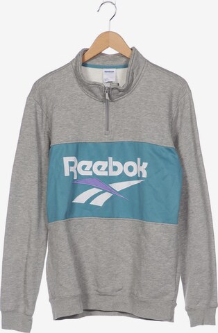 Reebok Sweatshirt & Zip-Up Hoodie in M in Grey: front