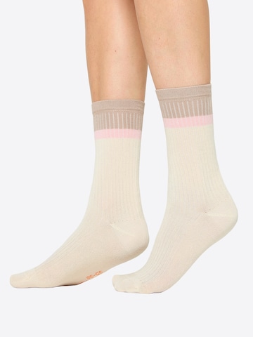 Nur Die Socks ' Soft Modal Ripp ' in Beige