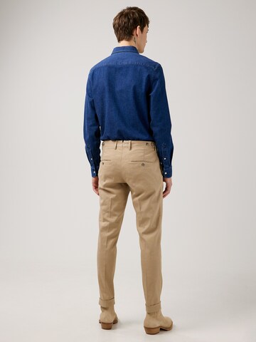 J.Lindeberg Regular Trousers with creases 'Grant' in Beige