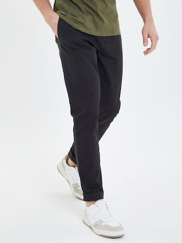 Threadbare Regular Chino trousers 'Marley' in Black