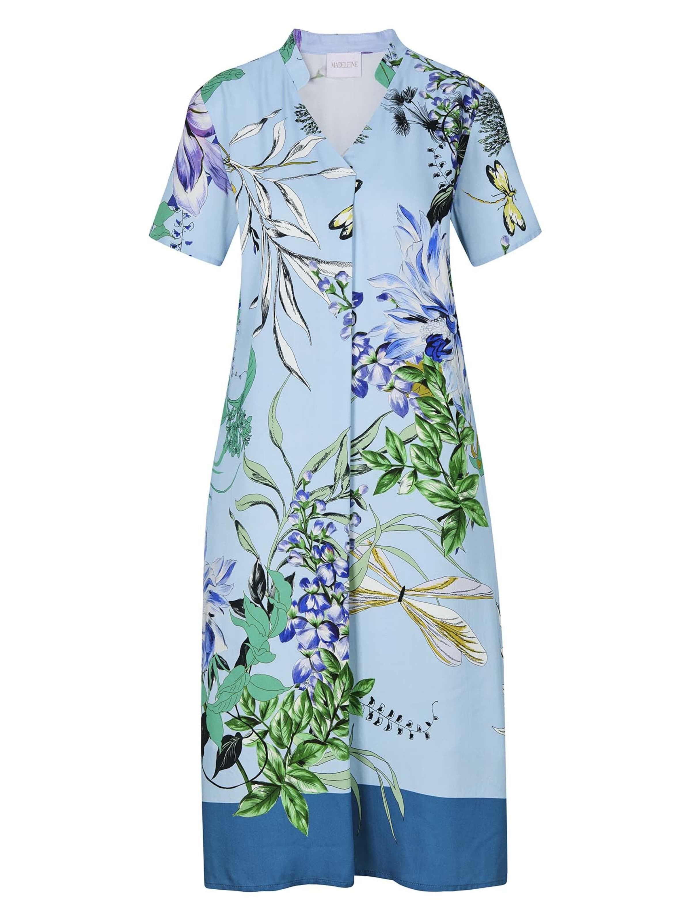 Robe d’été MADELEINE en bleu : devant