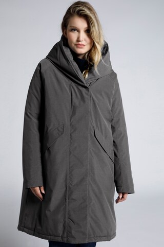 Ulla Popken Winter Jacket in Grey: front