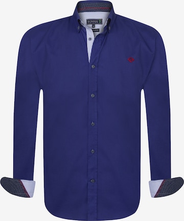 Sir Raymond Tailor Regular fit Button Up Shirt 'Lisburn' in Blue: front