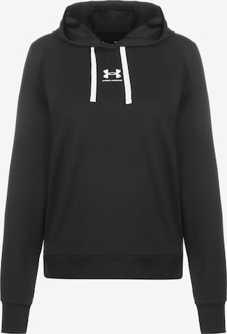 UNDER ARMOUR Athletic Sweatshirt 'Rival' in Black: front