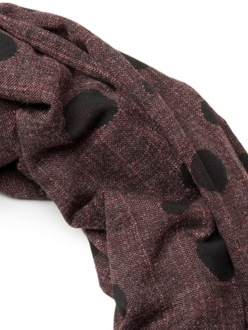 styleBREAKER Schlauchschal 'Loop Schal mit Sterne und Punkte Muster'‌‌‌‌‌‌‌‌‌ in Braun