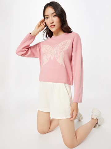 Obey Sweater in Pink