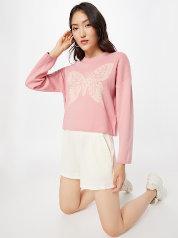 Obey Sweater in Pink