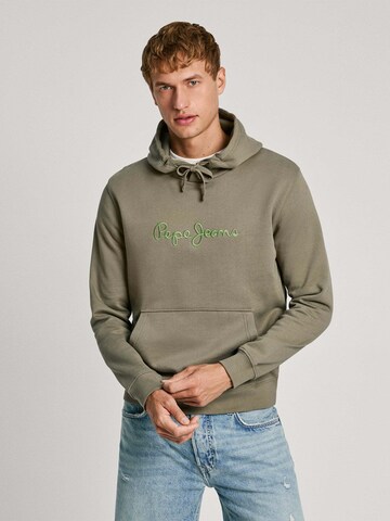 Pepe Jeans Sweatshirt 'NEW JOE' in Grün: Vorderseite
