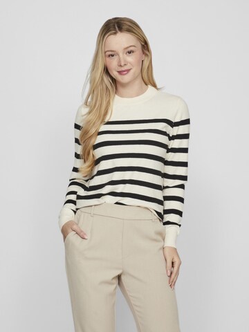 VILA Sweater in White: front