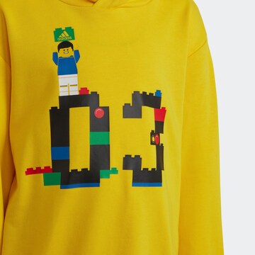 ADIDAS SPORTSWEAR Athletic Sweatshirt 'LEGO' in Yellow