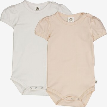 Tutina / body per bambino 'Kurzarm 2er-Pack' di Müsli by GREEN COTTON in rosa: frontale