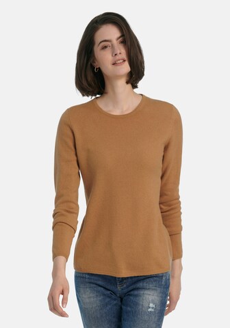 Pull-over include en marron : devant