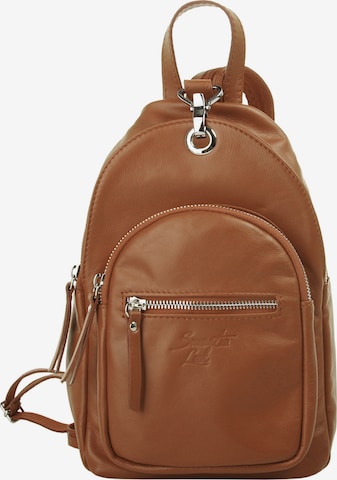 Sac à dos Samantha Look en marron : devant