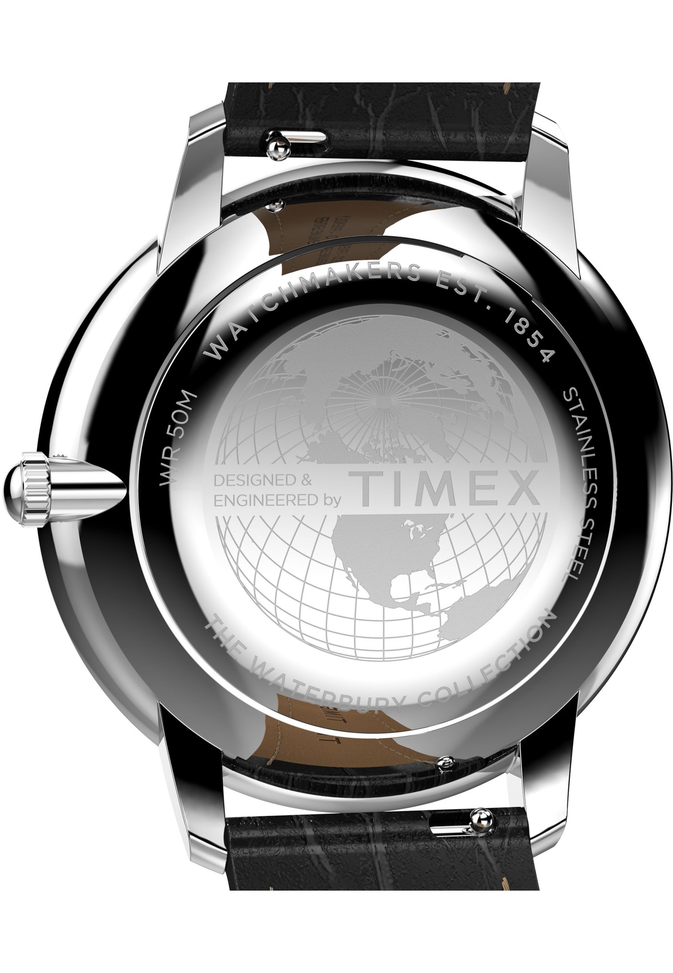 TIMEX Analoog horloge 'Waterbury Metropolitan' in Zwart