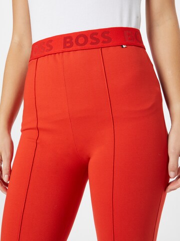 BOSS Orange - Slimfit Calças 'ESTRETCH' em vermelho