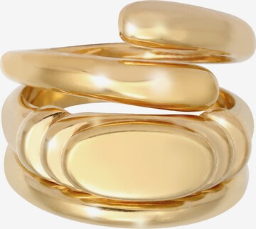 ELLI PREMIUM Ring Siegelring, Wickelring in Gold