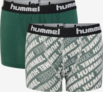 Pantaloncini intimi 'Nolan' di Hummel in verde: frontale