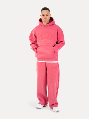 Loosefit Pantalon Smilodox en rose