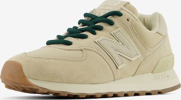 Baskets basses '574' new balance en beige : devant