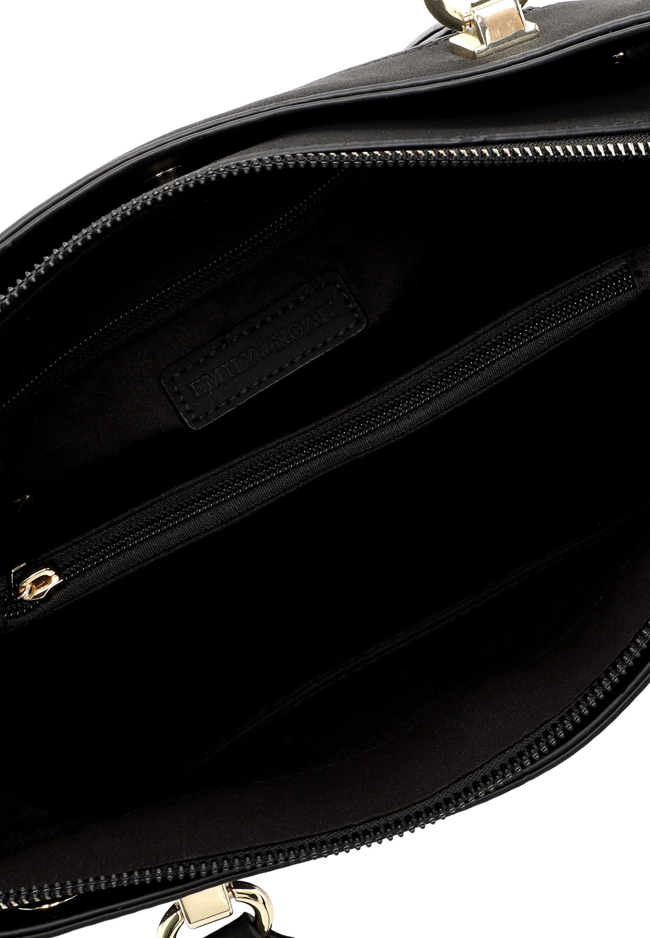 Cabas 'Hailee' Emily & Noah en noir