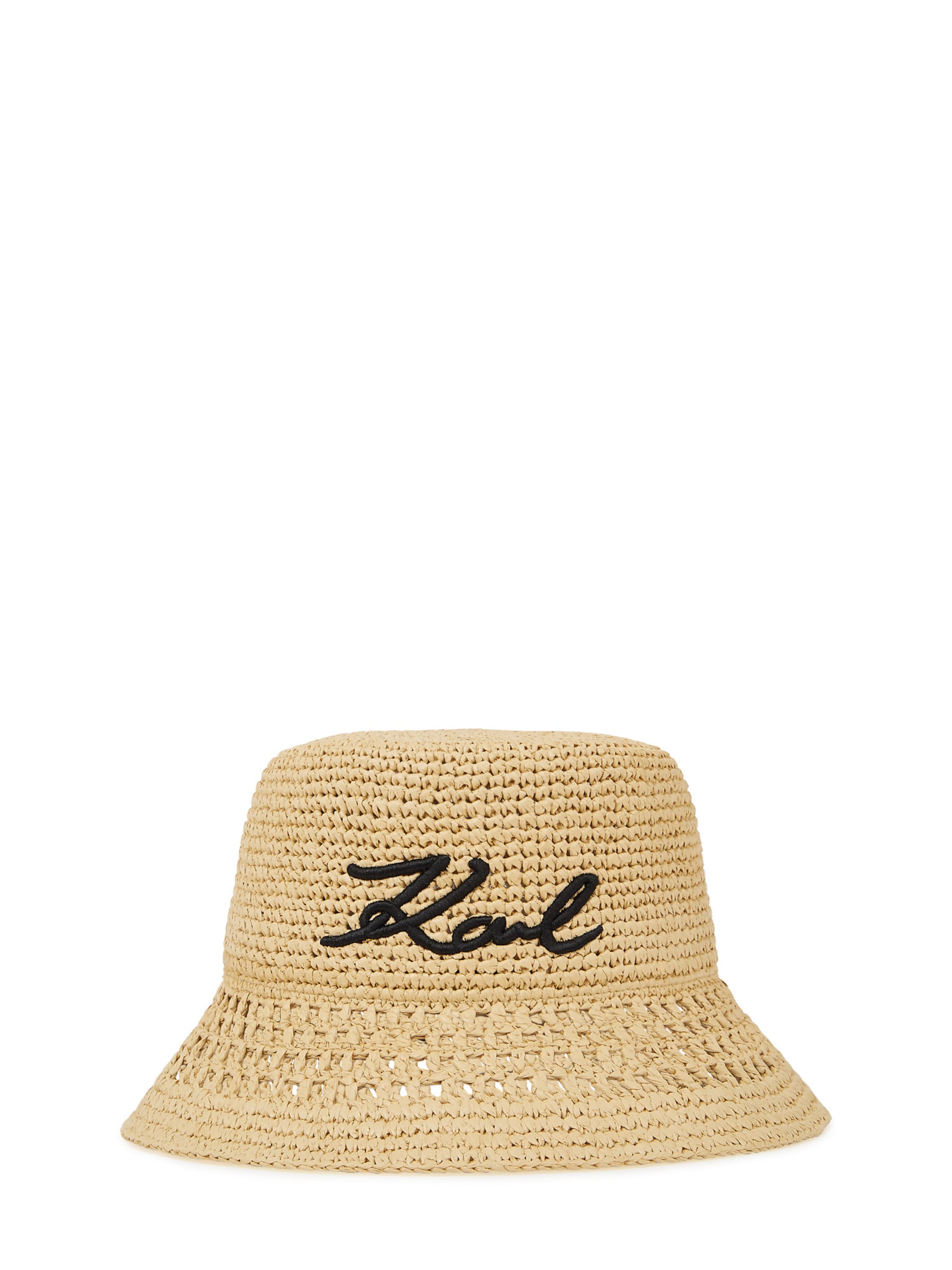 bēšs Karl Lagerfeld Hūte: no priekšpuses