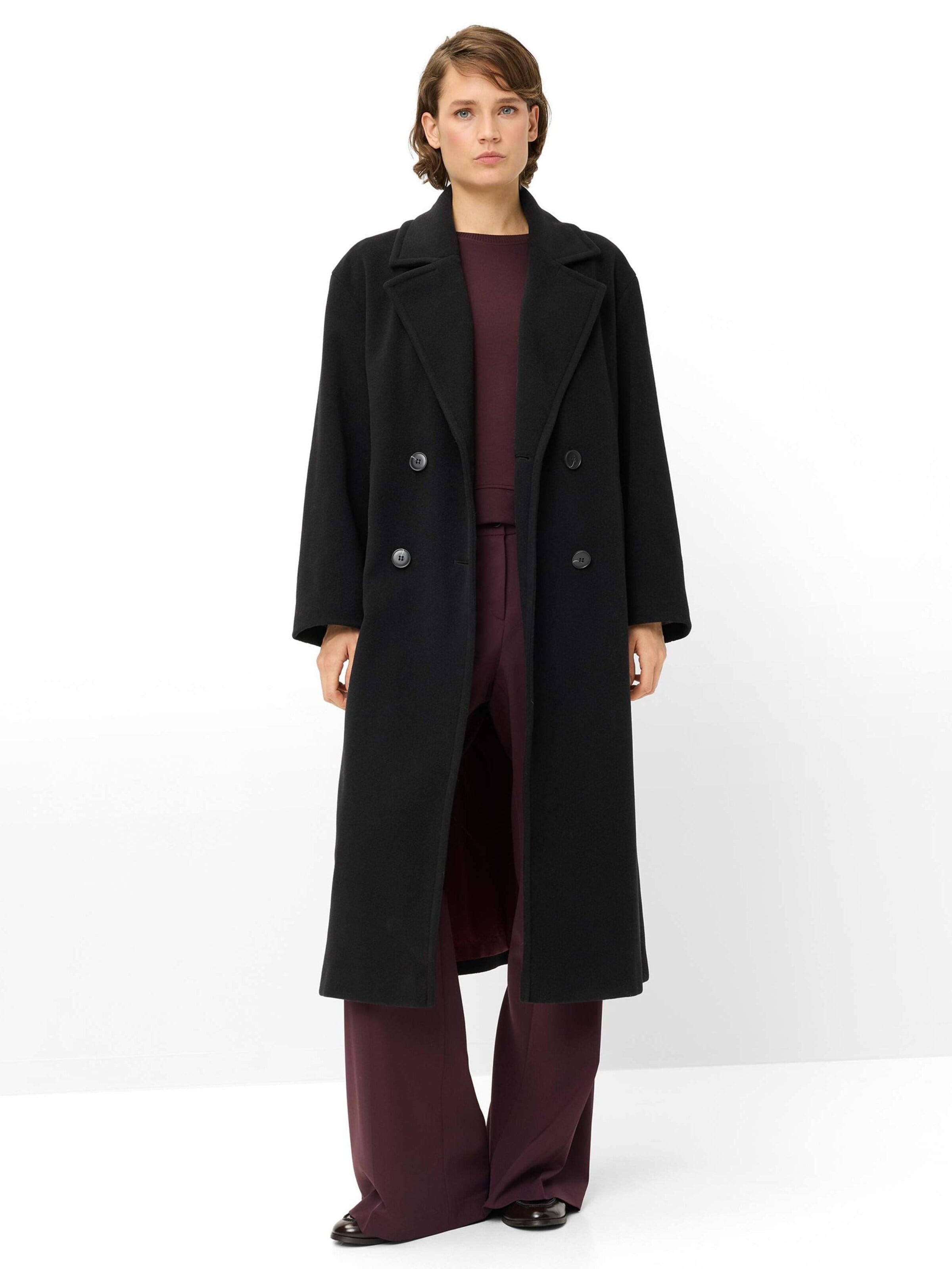 Fuchs Schmitt Wintermantel 'Wollmantel Pula'‌‌‌‌‌‌‌‌‌ in Schwarz