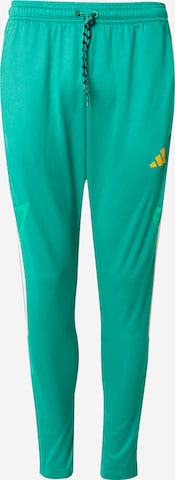 Pantalon de sport 'TIRO' ADIDAS SPORTSWEAR en vert : devant